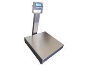 Optima Scales OP 915SS 1616 300 NTEP Stainless Steel Waterproof Bench Scale 16 x 16 in. 300 x 0.05 lb.