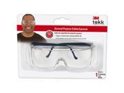 3M 90780 80025T General Purpose Black Frame Clear Lens Safety Glasses