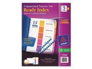 Avery Dennison 11152 Ready Index Customizable Table Of Contents Unpunched 5 Tab