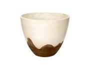 Allen WF01773 20 in. Cream Brown Planter