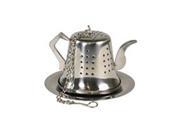 Tea and Coffee Accessories Tea Infusers Teapot with Tray 1 1 2 Stainless Steel 222397