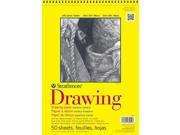 Strathmore ST340 311 11 in. x 14 in. Wire Bound Drawing Pad 25 Sheets