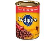 Pedigree 10132967 13.2 oz. Chunky Beef Canned Dog Food Pack Of 24