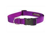 Sassy Dog Wear SOLID PURPLE SM C Nylon Webbing Dog Collar Purple Small