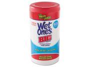 Wet Ones 00501 4 .5 x 8 in. Wet Ones Big Ones Antibacterial Wipes White