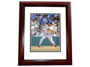 8 x 10 in. Wade Boggs Autographed Boston Red SOX Photo Hall of Famer Mahogany Custom Frame