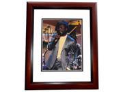 8 x 10 in. Black Eyed Peas Will I Am Autographed Concert Photo Rapper and Actor Mahogany Custom Frame