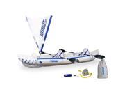 Sea Eagle SE370K_QS Inflatable 12 ft. 6 in. Kayak Incl Quiksail Paddles Seats And Pump