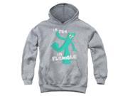 Trevco Gumby Flex Youth Pull Over Hoodie Athletic Heather Small