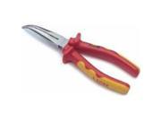 Morris Products 54016 1000 Volt Insulated Safety Bent Long Nose Pliers 8 In.