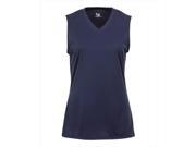 Badger BD4163 B Core Ladies Sleeveless Tee Navy Medium