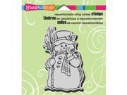Stampendous CRM318 Christmas Cling Rubber Stamp 3.5 X4 Sheet Country Snowman