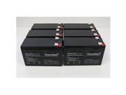 PowerStar PS12 9 6Pack1 12V 9Ah Sla Battery Replaces Hr9 12 Gp1270 Sla1075 Gp1270F2 Wp7 12 Bp8 12 6 Pack