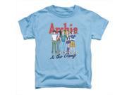 Archie Comics And The Gang Short Sleeve Toddler Tee Carolina Blue Large 4T