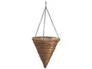 Panacea 88636 12 in. Rope Fern Cone Hanging Basket