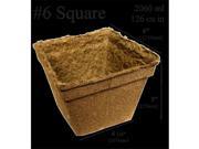 CowPots 6 in. Square Pot 2060 ml 126 Cubic Inch