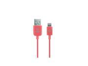 Cellet DAAPP5PK Apple Licensed 4 ft. Lightning 8 Pin to USB Charging and Data Cable Pink