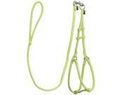 Dogline M8011 5 48 L x 0.25 W in. Extra Small Comfort Microfiber Round Step In Harness Green