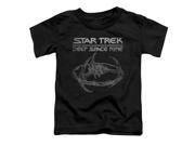 Trevco Star Trek Ds9 Station Short Sleeve Toddler Tee Black Medium 3T
