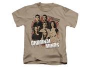 Trevco Criminal Minds Solution Lies Within Short Sleeve Juvenile 18 1 Tee Sand Large 7