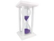 Cray Cray Supply Square White Hourglass with Purple Sand