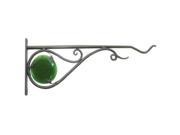 Panacea 85041 15 in. Black Forged Stained Glass Hanging Plant Bracket