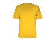 Badger BD7930 Adult B Core Placket Jersey T Shirt Gold 3X
