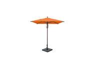 Greencorner SQ6565QS2050 Mahogany Umbrella Orange 6.5 x 6.5 ft.