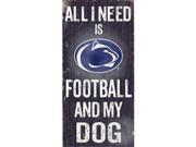 Fan Creations C0640 Penn State University Football And My Dog Sign