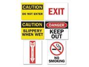 Tarifold P1949TA Magneto Safety Sign Inserts Six Assorted Messages 8.75 x 11.25
