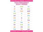 Barker Creek BC 1845 Early Learning Poster High Frequency Sight Words