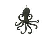 Handcrafted Model Ships G 54 717 BRONZE 7 in. Cast Iron Wall Mounted Octopus Hooks Antique Seaworn Bronze
