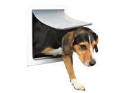 TRIXIE Pet Products 3878 2 Way Locking Dog Door Small Medium Dogs White