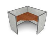OFM R1X1 4760 VGGM Rize 47 x 60 in. 1x1 Workstation Unit with Vinyl Panels Gray Maple