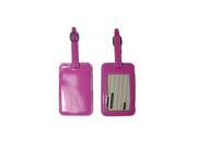 Naftali TLC332PK Pac Luggage Id Tags Hot Pink With Blue 2 Piece
