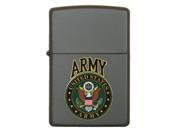Fox Outdoor 86 528 US Army Crest Zippo Lighter Green Matte