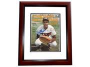Sandy Alomar Jr. Autographed Original Minor League Monthly Magazine Cover Mahogany Custom Frame Cover