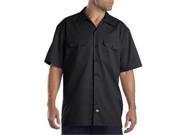 Dickies 1574BK M Mens Short Sleeve Work Shirt Black Medium
