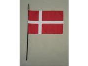 Annin Flagmakers 210675 8 x 12 in. Eb Denmark Mounted