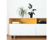 Adzif S3388R70 Orchid Black Wall Decal Color Print