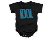 Trevco Billy Idol Logo Infant Snapsuit Black Small 6 months