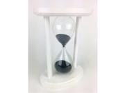 Cray Cray Supply White Oval Hourglass with Black Sand