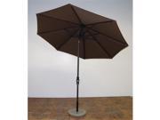 Shade Trends UM9 LI 201 9 x 8 ft. Rib Premium Market Umbrella Licorice Frame Paprika Canopy