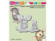 Stampendous HMCV26 House Mouse Cling Stamp 4.75 x 4.5 in. Love You Candy