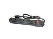 Comprehensive CPWR SP6 12B Comprehensive 6 Outlet Black Surge Protector 12 ft. AC Cord