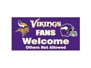 Fan Creations N0617 Minnesota Vikings Fans Welcome Sign