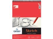 Canson C100511030 11 in. x 14 in. Foundation Sketch Sheet Pad