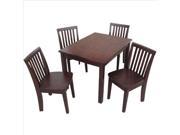 Intenational Concepts K15 2532 263 4 Set of 5 pcs 2532 Table with 4 mission juvenile chairs Rich Mocha