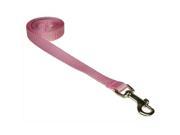 Sassy Dog Wear SOLID PINK XS L 4 ft. Nylon Webbing Dog Leash Pink Extra Small