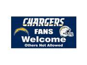 Fan Creations N0617 San Diego Chargers Fans Welcome Sign